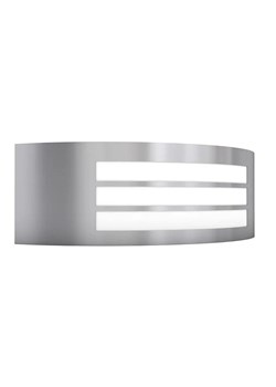 Minimalistyczny srebrny kinkiet zewnętrzny - O-004-Kembos ze sklepu Edinos.pl w kategorii Oświetlenie ogrodowe - zdjęcie 172342892