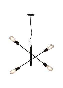 Czarna ruchoma lampa wisząca z żarówkami - EX82-Lanko ze sklepu Edinos.pl w kategorii Lampy wiszące - zdjęcie 172343000