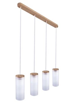 Biała poczwórna lampa wisząca nad stół - S239 L9-F45 ze sklepu Edinos.pl w kategorii Lampy wiszące - zdjęcie 172344102
