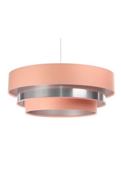 Różowo-srebrna okrągła lampa wisząca nad stół - S458-Fina ze sklepu Edinos.pl w kategorii Lampy wiszące - zdjęcie 172344293