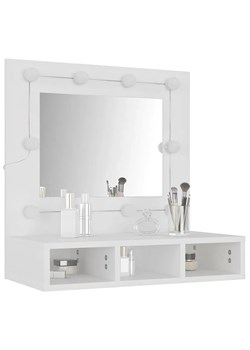 Biała toaletka na biurko z możliwością zawieszenia - Arvola 4X ze sklepu Edinos.pl w kategorii Toaletki - zdjęcie 172344634