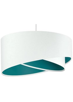 Biało-turkusowa lampa wisząca welurowa - EX990-Rezi ze sklepu Edinos.pl w kategorii Lampy wiszące - zdjęcie 172344712
