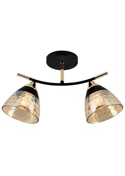 Czarno-złoty żyrandol glamour - A251-Arix ze sklepu Edinos.pl w kategorii Lampy sufitowe - zdjęcie 172345213