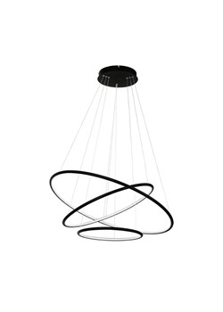 Czarny nowoczesny żyrandol led - K433 M5-P69 ze sklepu Edinos.pl w kategorii Lampy wiszące - zdjęcie 172345293