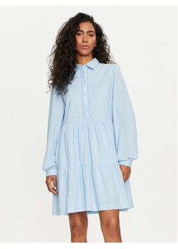 YAS Sukienka koszulowa Tia 26032815 Niebieski Regular Fit ze sklepu MODIVO w kategorii Sukienki - zdjęcie 172345730
