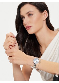 Liu Jo Zestaw zegarek i bransoletka Couple Plus TLJ2039 Srebrny ze sklepu MODIVO w kategorii Zegarki - zdjęcie 172345753