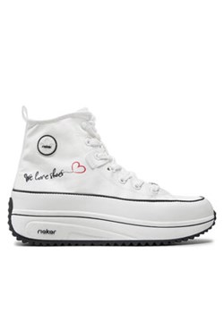 Rieker Sneakersy 90012-80 Biały ze sklepu MODIVO w kategorii Trampki damskie - zdjęcie 172345811