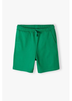 Zielone krótkie spodenki dla chłopca - Lincoln&Sharks ze sklepu 5.10.15 w kategorii Spodenki chłopięce - zdjęcie 172346153