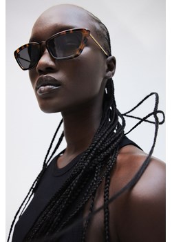 H & M - Okulary przeciwsłoneczne typu „kocie oczy" - Brązowy ze sklepu H&M w kategorii Okulary przeciwsłoneczne damskie - zdjęcie 172346364
