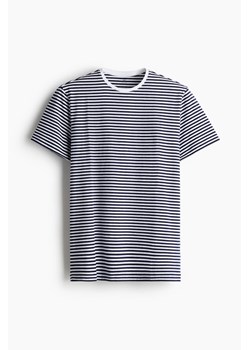 H & M - T-shirt Slim Fit - Niebieski ze sklepu H&M w kategorii T-shirty męskie - zdjęcie 172346392