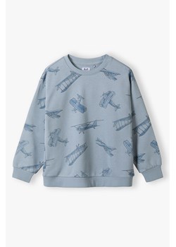 Bluza dresowa niebieska w samoloty - Limited Edition ze sklepu 5.10.15 w kategorii Bluzy chłopięce - zdjęcie 172347164