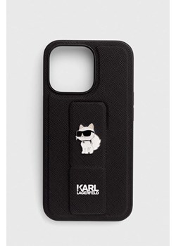 Karl Lagerfeld etui na telefon iPhone 13 Pro / 13 6.1&apos;&apos; kolor czarny ze sklepu ANSWEAR.com w kategorii Etui - zdjęcie 172347262