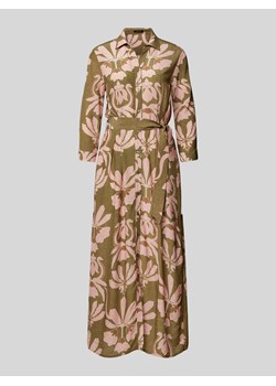 Sukienka koszulowa z wiskozy z wiązanym paskiem ze sklepu Peek&Cloppenburg  w kategorii Sukienki - zdjęcie 172347631