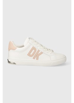 Dkny sneakersy skórzane ABENI kolor biały K3374256 ze sklepu ANSWEAR.com w kategorii Trampki damskie - zdjęcie 172347680