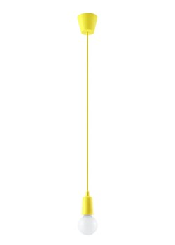 Żółta lampa wisząca w stylu industrialnym - EX541-Diegi ze sklepu Edinos.pl w kategorii Lampy wiszące - zdjęcie 172347873
