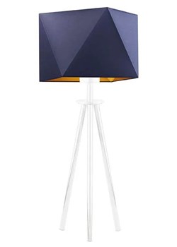 Nowoczesna lampka nocna na białym stelażu - EX932-Soveta - 5 kolorów ze sklepu Edinos.pl w kategorii Lampy stołowe - zdjęcie 172347954