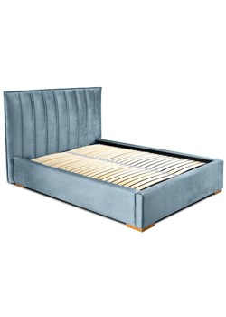 Welurowe łóżko z wysokim zagłówkiem Vevina 140x200 - 30 kolorów ze sklepu Edinos.pl w kategorii Łóżka i materace - zdjęcie 172348490