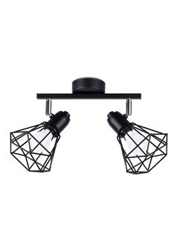 Czarny druciany plafon w stylu loft - A144-Elsa ze sklepu Edinos.pl w kategorii Lampy sufitowe - zdjęcie 172348661