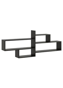 Czarna minimalistyczna półka wisząca - Orsa ze sklepu Edinos.pl w kategorii Półki - zdjęcie 172348783