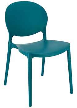 Balkonowe krzesło do stołu ciemny niebieski - Iser ze sklepu Edinos.pl w kategorii Krzesła - zdjęcie 172348821