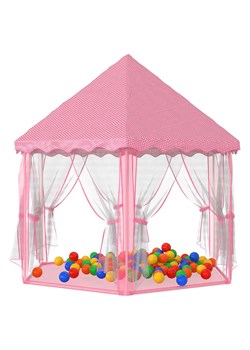 Różowy namiot dla dziewczynki z zestawem piłeczek - Lovres ze sklepu Edinos.pl w kategorii Tekstylia ogrodowe - zdjęcie 172348874