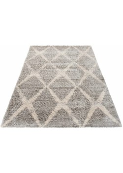 Nowoczesny szary dywan w grubą kratę - Undo 9X ze sklepu Edinos.pl w kategorii Dywany - zdjęcie 172348894