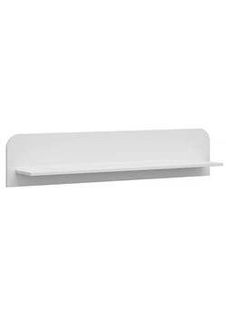 Biała minimalistyczna półka ścienna 140 cm - Kenai 6X ze sklepu Edinos.pl w kategorii Półki - zdjęcie 172349240