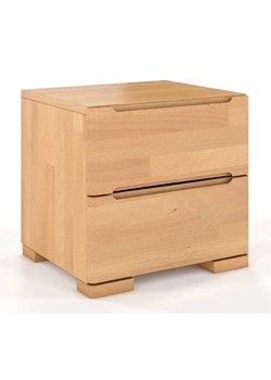 Drewniana szafka nocna z szufladami buk - Ventos 7S ze sklepu Edinos.pl w kategorii Stoliki i szafki nocne - zdjęcie 172349304