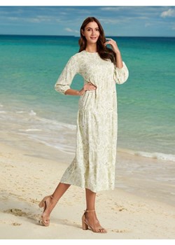 Sinsay - Sukienka midi z wiskozy - wielobarwny ze sklepu Sinsay w kategorii Sukienki - zdjęcie 172351102