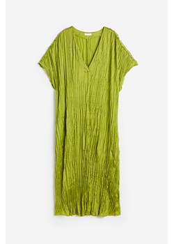 H & M - Plisowana sukienka tunikowa - Zielony ze sklepu H&M w kategorii Sukienki - zdjęcie 172351513