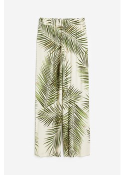 H & M - Dżersejowe spodnie bez zapięcia - Beżowy ze sklepu H&M w kategorii Spodnie damskie - zdjęcie 172351521