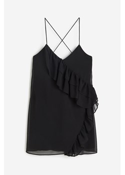 H & M - Sukienka mini z falbaną - Czarny ze sklepu H&M w kategorii Sukienki - zdjęcie 172351552