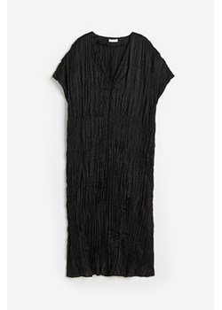 H & M - Plisowana sukienka tunikowa - Czarny ze sklepu H&M w kategorii Sukienki - zdjęcie 172351581