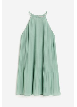 H & M - Sukienka z plisowanego szyfonu - Zielony ze sklepu H&M w kategorii Sukienki - zdjęcie 172351583