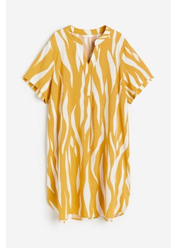 H & M - Tunika z dekoltem w serek - Żółty ze sklepu H&M w kategorii Bluzki damskie - zdjęcie 172351622