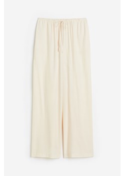 H & M - Szerokie spodnie - Beżowy ze sklepu H&M w kategorii Spodnie damskie - zdjęcie 172351623