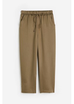 H & M - Spodnie z domieszką lyocellu - Zielony ze sklepu H&M w kategorii Spodnie damskie - zdjęcie 172351651
