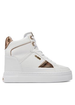 Guess Sneakersy Fridan FL7FRI ELE12 Biały ze sklepu MODIVO w kategorii Buty sportowe damskie - zdjęcie 172351984
