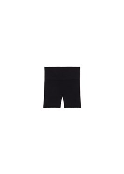 Cropp - Czarne kolarki z dzianiny w prążki - czarny ze sklepu Cropp w kategorii Szorty - zdjęcie 172352541