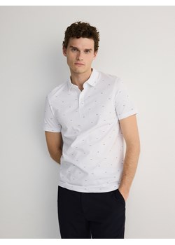Reserved - Koszulka polo regular - biały ze sklepu Reserved w kategorii T-shirty męskie - zdjęcie 172353022
