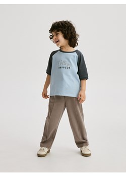 Reserved - T-shirt oversize z haftem - jasnoniebieski ze sklepu Reserved w kategorii Koszulki niemowlęce - zdjęcie 172353211
