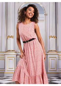 Sinsay - Sukienka midi - różowy ze sklepu Sinsay w kategorii Sukienki - zdjęcie 172353901