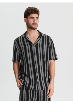 Sinsay - Koszula w paski - czarny ze sklepu Sinsay w kategorii Koszule męskie - zdjęcie 172353933