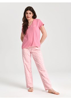 Sinsay - Piżama bawełniana - różowy ze sklepu Sinsay w kategorii Piżamy damskie - zdjęcie 172353951