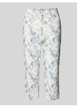 Spodnie capri o kroju slim fit ze wzorem na całej powierzchni model ‘Lorella’ ze sklepu Peek&Cloppenburg  w kategorii Spodnie damskie - zdjęcie 172354671
