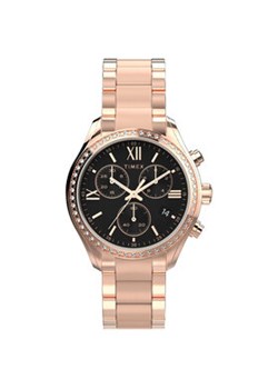 Timex Zegarek Dress Chronograph TW2W20100 Różowe złoto ze sklepu MODIVO w kategorii Zegarki - zdjęcie 172355284
