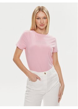 Guess T-Shirt Skylar V4GI09 J1314 Różowy Slim Fit ze sklepu MODIVO w kategorii Bluzki damskie - zdjęcie 172355303