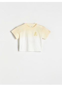 Reserved - T-shirt z efektem ombre - żółty ze sklepu Reserved w kategorii Koszulki niemowlęce - zdjęcie 172356951