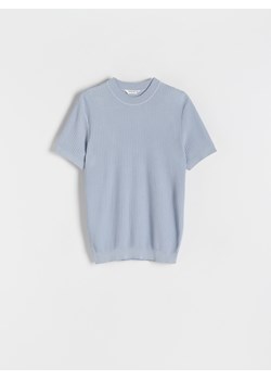 Reserved - Sweter z krótkim rękawem - jasnoniebieski ze sklepu Reserved w kategorii T-shirty męskie - zdjęcie 172357331