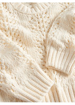Reserved - Ażurowy sweter - złamana biel ze sklepu Reserved w kategorii Swetry dziewczęce - zdjęcie 172357393